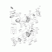 Схема узла: Воздушный фильтр для Kawasaki VN1700 VN1700 Classic Tourer