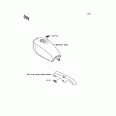 Схема узла: Информационные наклейки для Kawasaki BJ250 250TR