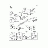 Схема узла: Руль для Kawasaki KLX250 KLX250