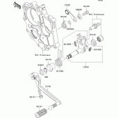Схема вузла: Перемикач передач для Kawasaki EX650 Ninja 650 ABS