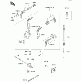 Схема вузла: Ignition switch(1/2) для Kawasaki EL250 Eliminator 250