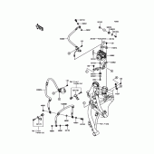 Схема вузла: Brake Piping для Kawasaki ER650 Z650 ABS