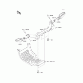 Схема узла: Подножки для Kawasaki KLX110 KLX110L
