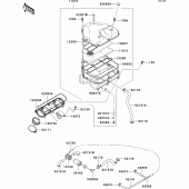 Схема узла: Воздушный фильтр для Kawasaki ZX900 Ninja ZX-9R