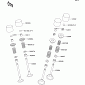 Схема узла: Клапан(ы) для Kawasaki ZX600 Ninja ZX-6R