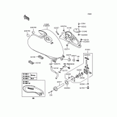 Схема узла: Топливный бак для Kawasaki VN250 Eliminator 250V