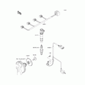 Схема узла: Ignition system для Kawasaki ZR750 Z750