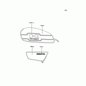 Схема узла: Наклейки (Зеленый) для Kawasaki BJ250 250TR
