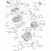 Схема вузла: Головка циліндра для Kawasaki VN1600 VN1600 Classic
