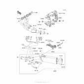 Схема вузла: Вихлопна система для Kawasaki ZG1400 Concours 14