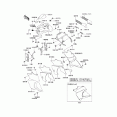 Схема вузла: Cowling(1/2) для Kawasaki KLE500