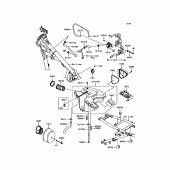 Схема вузла: Повітряний фільтр Kawasaki KL650 KLR650