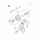 Схема вузла: Заднє колесо & Привідний ланцюг для Kawasaki KMX80 KSR-II