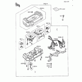 Схема вузла: Вимірювальний прилад для Kawasaki ZX600 Ninja 600R