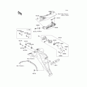 Схема вузла: Taillight(s) для Kawasaki ZR750 Z750 ABS