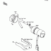 Схема вузла: Fuel pump для Kawasaki VN1500 VN-15
