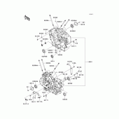 Схема вузла: Картер двигуна для Kawasaki VN900 Vulcan 900 Custom