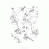 Схема вузла: Ignition Switch/locks/reflectors для Kawasaki VN1700 Vulcan 1700 Voyager ABS