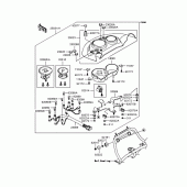 Схема вузла: Meter (s) для Kawasaki KLE500
