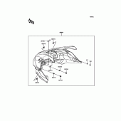 Схема вузла: Аксесуари (Carbon Cowling Kit) для Kawasaki ZX1000 Ninja H2