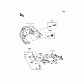 Схема вузла: Аксесуари (Helmet Lock etc.) для Kawasaki KLZ1000 Versys 1000 LT
