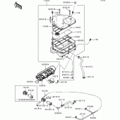 Схема узла: Воздушный фильтр для Kawasaki ZX900 Ninja ZX-9R