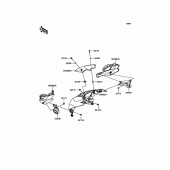 Схема вузла: Cowling(Upper) для Kawasaki ZR1000 Z1000 ABS