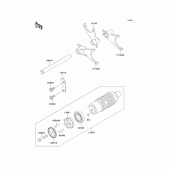 Схема вузла: Gear change drum/shift fork(s) для Kawasaki ZG1000 1000GTR