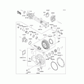 Схема вузла: Drive shaft/final gear(1/2) для Kawasaki ZG1000 Concours