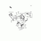 Схема вузла: Taillight(s) для Kawasaki EN650 Vulcan S ABS