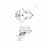 Схема вузла: Decals(Ebony) для Kawasaki ZR800 Z800