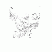 Схема вузла: Кріплення двигуна для Kawasaki EX250 Ninja 250