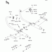 Схема узла: Выхлопная система (s) для Kawasaki EJ800 W800