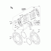 Схема вузла: Переднє гальмо для Kawasaki VN2000 Vulcan 2000 Classic LT