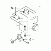 Схема вузла: Котушка запалювання для Kawasaki ZR750 Zephyr