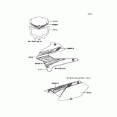 Схема вузла: Decals(Green) для Kawasaki KLX250 KLX250