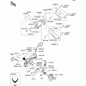 Схема вузла: Cowling(upper) для Kawasaki EX650 Ninja 650