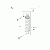 Схема вузла: Задній амортизатор для Kawasaki EX500 GPZ500S