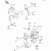 Схема узла: Крепление двигателя для Kawasaki ZR750 Z750S