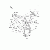 Схема узла: Крепление двигателя для Kawasaki ZX1000 Ninja ZX-10R
