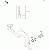 Схема узла: Лапка тормоза для Kawasaki KX125