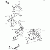 Схема вузла: Батарейний відсік для Kawasaki VN1500 VN1500 Classic Tourer
