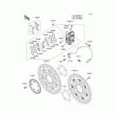 Схема узла: Передний тормоз для Kawasaki ZX636 Ninja ZX-6R ABS