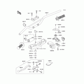 Схема узла: Руль & Пульт управления рулевой для Kawasaki KX250/ KX252 KX250