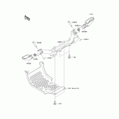 Схема узла: Подножки для Kawasaki KLX110 KLX110
