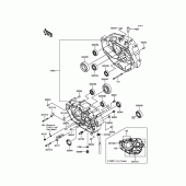 Схема вузла: Картер двигуна для Kawasaki KLX250 KLX250