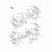 Схема узла: Подножки для Kawasaki VN1700 VN1700 Voyager ABS