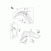 Схема узла: Крыло для Kawasaki KX250/ KX252 KX250