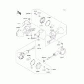 Схема вузла: Поворотники для Kawasaki VN800 Vulcan 800