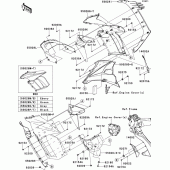 Схема узла: Cowling(center) для Kawasaki ZX1000 Ninja 1000 ABS